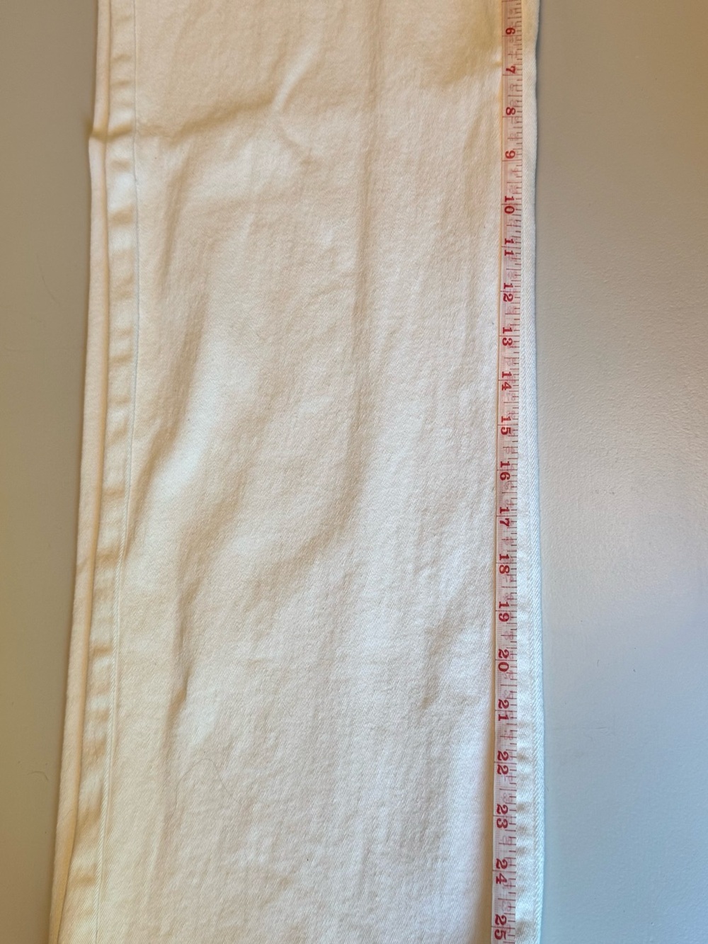 White Wide-Leg Ankle Length Women’s Jeans - Picture 5 of 7